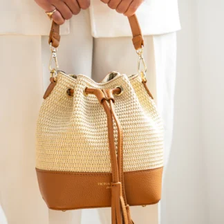 MINI LIVY RAFIA CAMEL